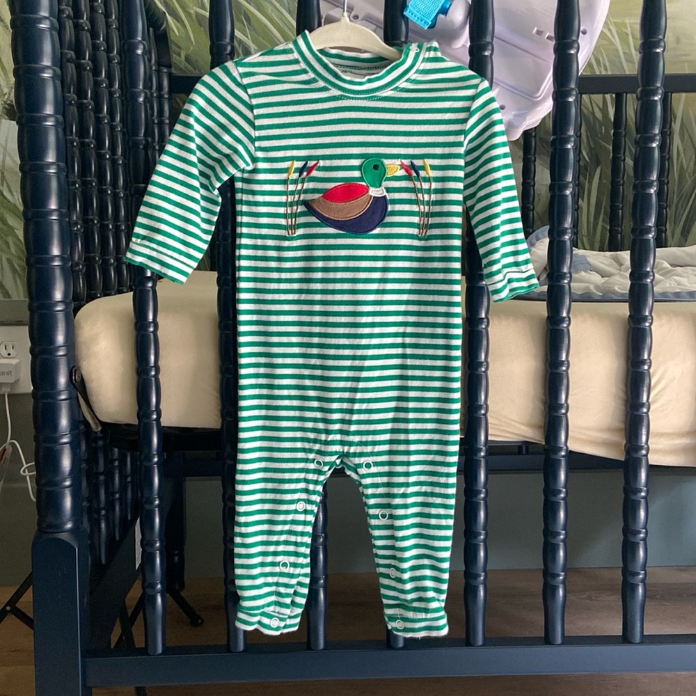 Cecil and Lou Duck Romper 3 months